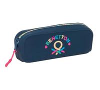 BENETTON DROP - Astuccio quadrato in silicone, astuccio per bambini, ideale per bambini in età scolastica, comodo e versatile, qualità e resistenza, 18,5 x 5,5 x 7,5 cm