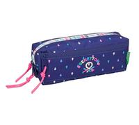 BENETTON DROP - Astuccio triplo piccolo, astuccio per bambini, ideale per bambini in età scolastica, comodo e versatile, qualità e resistenza, 22 x 6 x 8,5 cm
