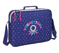BENETTON DROP - Portafogli Extrascolastici, Valigetta portatodo, Tracolla comoda e versatile, qualità e resistenza, 38 x 6 x 28 cm