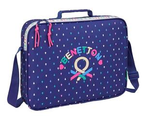 BENETTON DROP - Portafogli Extrascolastici, Valigetta portatodo, Tracolla comoda e versatile, qualità e resistenza, 38 x 6 x 28 cm