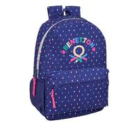BENETTON DROP - Zaino scuola per bambini, ideale per bambini di diverse età, comodo e versatile, qualità e resistenza, 30 x 14 x 46 cm
