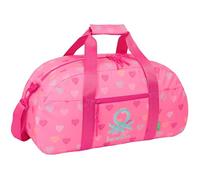 BENETTON HEART - Borsa sportiva, zaino ideale per bambini di diverse età, comoda e versatile, qualità e resistenza, 50 x 26 x 20 cm