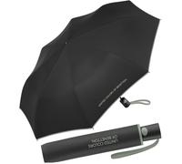 Benetton Mini AC - Ombrello tascabile, nero-verde iceberg, 95 cm