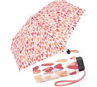 Benetton - Ombrello tascabile Ultra Mini Flat Dots, Cuori rosa