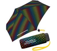 Benetton - Ombrello tascabile Ultra Mini Flat Dots, Dancing Dots, 88 cm
