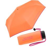 Benetton - Ombrello tascabile ultra mini piatto solido, nectarine, 88 cm