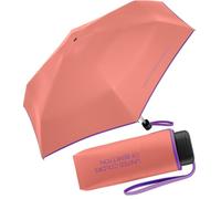 Benetton - Ombrello tascabile ultra mini piatto solido, Pesca della Georgia, 88 cm