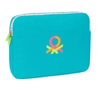 BENETTON SUMMER - Custodia per laptop da 15,6 pollici, ideale per bambini di diverse età, comoda e versatile, qualità e resistenza, 39,5 x 3,5 x 27,5 cm, blu, M, Casual