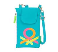 BENETTON SUMMER - Portamonete standard, per cellulare, comodo e versatile, qualità e resistenza, 19 x 10 cm, blu, M, Casual
