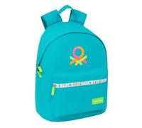 BENETTON SUMMER - Zaino per laptop da 14,1", ideale per giovani di diverse età, comodo e versatile, qualità e resistenza, 31 x 16 x 41 cm, blu, M, Casual