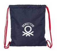 BENETTON TOGETHER - Zaino a sacco piatto, grande, ideale per bambini di diverse età, comodo e versatile, qualità e resistenza, 35 x 40 cm
