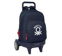 Safta Benetton Together 33l 33x45x22cm Wheeled Backpack Blu Bambini