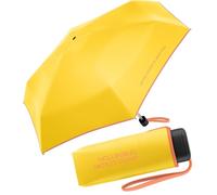 Benetton Ultra Mini Flat Solid - Ombrello tascabile, Ciber Giallo , 88 cm