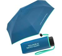 Benetton Ultra Mini Flat Solid - Ombrello tascabile, Riviera, 88 cm