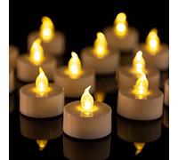 BENEVE Candele a LED,portò Candele Flickering flameless Candele,24 Pezzi Realistico a Batteria Falso Candela Calda Luce Bianca del bulbo,Ultimi 100 + Ore