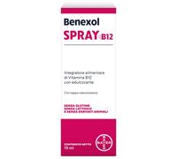 Benexol Spray Integratore di Vitamina B12 ad Alto Dosaggio con Edulcorante, 15ml