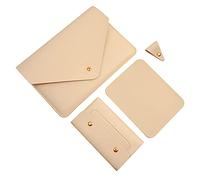 Benfan Custodia per laptop da 13 pollici compatibile con MacBook Air 13 2024, MacBook Pro 13, Dell XPS 13 con custodia piccola, tappetino per mouse e organizer per cavi, colore beige