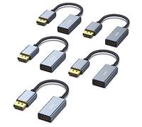 BENFEI Adattatore Displayport a HDMI 4K 5 Confezioni, Unidirezionale DisplayPort Computer a HDMI Monitor Convertitore per Lenovo Dell HP Asus [involucro in alluminio, intrecciato in nylon]