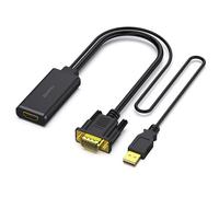 BENFEI Adattatore VGA a HDMI 1080P, unidirezionale VGA sorgente a monitor/TV HDMI con audio