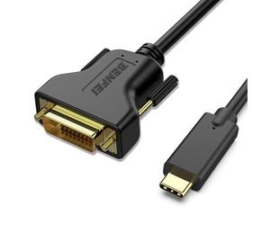 BENFEI Cavo da USB C a DVI, 0,9 m, cavo da tipo C a DVI [Thunderbolt 3] compatibile con MacBook Pro 2019/2018/2017, Samsung Galaxy S9/S8, Surface Book 2, Dell XPS 13/15, Pixelbook e altro ancora