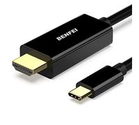 BENFEI Cavo da USB tipo C (Thunderbolt 3) a HDMI 4K UHD, 3 m, USB 3.1 (USB-C) a HDMI, adattatore maschio a maschio, placcato oro