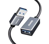 BENFEI Cavo di prolunga USB 3.0 3M, intrecciato in nylon compatibile con webcam, fotocamera, telefono, hub USB, mouse, tastiera, stampante, disco rigido, cuffia.