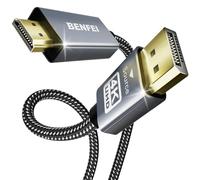 BENFEI Cavo DisplayPort a HDMI 4K 4,5M [Lega di alluminio, intrecciato], Unidirezionale DisplayPort Computer a monitor HDMI, DP 1.2 a HDMI 1.4 compatibile con HP ThinkPad AMD NVIDIA desktop