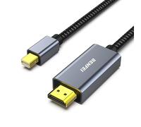 BENFEI Cavo Mini DisplayPort a HDMI 1,8m 2 Confezioni [4K@30Hz, Scocca in Alluminio, Nylon Intrecciato], Compatibile con MacBook Air/Pro Microsoft Surface Pro/Dock Monitor Proiettore e Altro