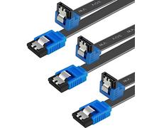 Benfei Cavo SATA III da 6 Gb/s, ad angolo retto da 90 gradi, con chiusura a scatto da 45,7 cm, per disco rigido SATA, SSD, CD e masterizzatore CD