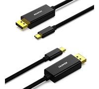 BENFEI Cavo USB C a DisplayPort 1,8m (4K@60Hz, 2k@144HZ), 2 Confezioni Cavo tipo C a DP [Compatibile Thunderbolt 3/4] per iPhone 15 Pro/Max MacBook Pro/Air 2023 iPad Pro iMac S23 XPS 17 e altro