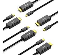 BENFEI Cavo USB C a HDMI 4K 1,8m, 5 Confezioni Cavo Tipo C a HDMI [Compatibile Thunderbolt 3/4] per iPhone 15 Pro/Max MacBook Pro/Air 2023 iPad Pro iMac S23 XPS 17 e altro