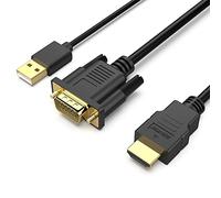 BENFEI Cavo VGA a HDMI con audio, 1,8M 1080P cavo da VGA computer/laptop a HDMI monitor/TV (non bidirezionale)