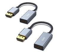 BENFEI Confezione da 2 cavi adattatori da DisplayPort a HDMI (2K 60Hz, 1080p 120Hz) convertitore unidirezionale da DisplayPort a monitor HDMI, compatibile con HP, Dell, GPU, AMD, NVIDIA, altri, da