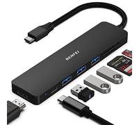BENFEI Hub USB C 7in1, Adattatore multiporta USB-C HUB con HDMI(4K@60Hz Certificato)/100W Power Delivery/3*USB 3.0/Lettore Schede SD/TF (160MB/s) per iPhone 15 Pro/Max MacBook iPad Pro iMac S23 XPS17