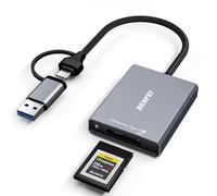 BENFEI Lettore di schede CFexpress tipo A con USB 3.2 (Gen 2) 10 Gbit/s, adattatore 2-in-1 USB-C&USB-A CFexpress tipo A, compatibile con Windows/Mac/Linux/Android