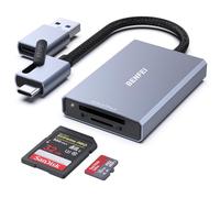 BENFEI Lettore di schede SD 4.0, Lettore di schede di memoria USB-C/USB-A 2-in-1, per SDXC SDHC SD MMC RS-MMC MicroSDXC MicroSD MicroSDHC Card, UHS-II e Schede UHS-I