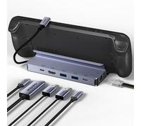 BENFEI Steam Deck Dock, docking station per Steam Deck (OLED)/ROG Ally/Legion Go, hub USB-C 6 in 1 con HDMI 4K@60Hz, Ethernet 1Gbps, 1 porta USB-C, 2 porte USB 3.0, ricarica PD 100W
