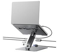 BENFEI Supporto per laptop con docking station USB-C 6in1, HDMI 4K@60Hz, Gigabit Ethernet, 100W Power Delivery, 10Gbps 1*USBC e 2*USBA 3.2 Compatibile con MacBook Pro/Air, iPad Pro, XPS, ThinkPad