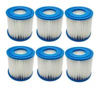 Benfosh 6 cartucce filtranti per Bestway tipo VII e D, compatibili con cartucce filtranti Intex tipo D, per piscine termali termali