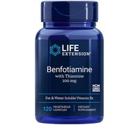 Life Extension Benfotiamine with Thiamine (120 Capsule veg)
