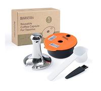 BENFUCHEN Capsule di caffè riutilizzabili Pod 60/200/220ml Filtro caffè ricaricabile e tampone per macchina Bosch Tas simo (200ML Capsule Pod & Tamper)