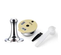 BENFUCHEN Set filtro e tamper in acciaio inox per capsule di caffè riutilizzabili per Tassimoo Bosch TAS HAPPY Vivy Series (1 pezzo capsula & 1 pezzo tamper) (60ML&Tamper)