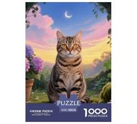 Bengal 1000 Pieces Jigsaw Puzzle Creative Pet Cats Puzzle for Adults for Adults from 14 Years Educational Gift for Children Jigsaw Games 38x26cm/1000pcs