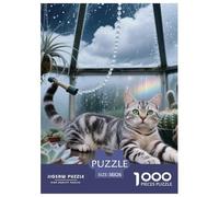 Bengal 1000 Pieces Jigsaw Puzzle Fun Pet Cats Children's Jigsaw Puzzle for Adults from 14 Years Educational Gift for Children Jigsaw Games 38x26cm/1000pcs