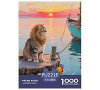 Bengal 1000 Pieces Jigsaw Puzzle Fun Pet Cats for Adults from 14 Years Colorful Toy Gift for Family Jigsaw Games 38x26cm/1000pcs