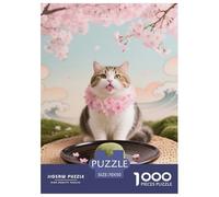Bengal 1000 Pieces Jigsaw Puzzle Fun Pet Cats for Adults from 14 Years Gift Jigsaw Games 70x50cm/1000pcs