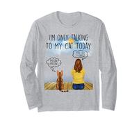 Bengal Cat I'm Only Talking To My Cat Today Cats Lovers Maglia a Manica
