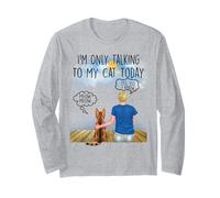 Bengal Cat I'm Only Talking To My Cat Today Cats Lovers Maglia a Manica