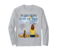 Bengal Cat I'm Only Talking To My Cat Today Cats Lovers Maglia a Manica