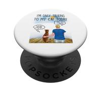 Bengal Cat I'm Only Talking To My Cat Today Cats Lovers PopSockets PopGrip Adesivo